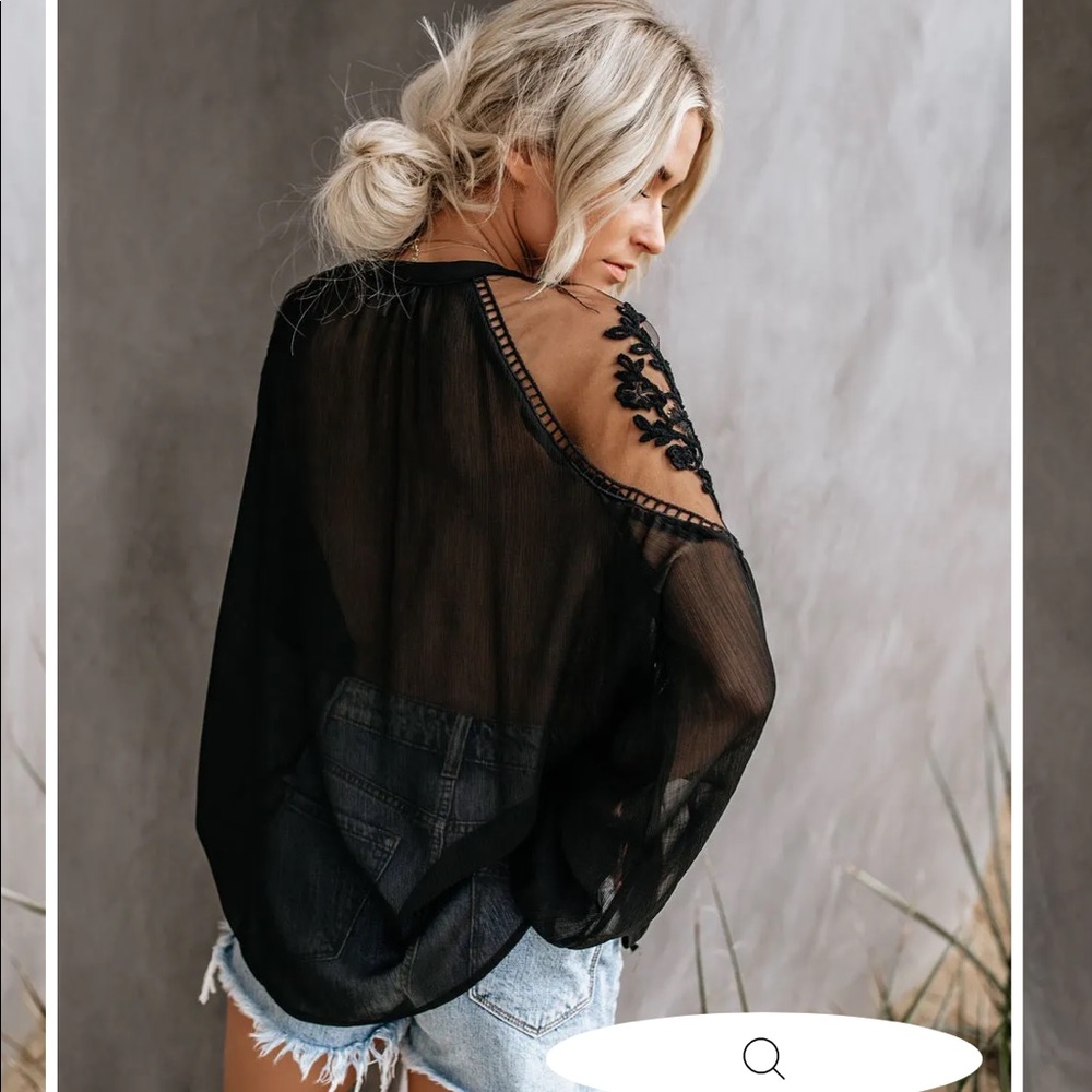 Neverworn sheer blouse